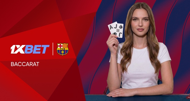 1XBET FC Barcelona Baccarat