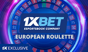 1xEuropean Roulette